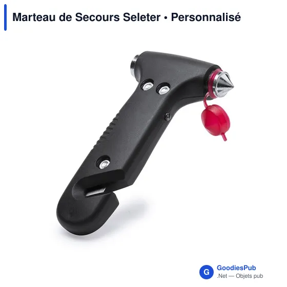 Marteau de secours personnalisable avec logo - Seleter - Image 2