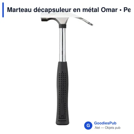 Marteau décapsuleur en métal Omar