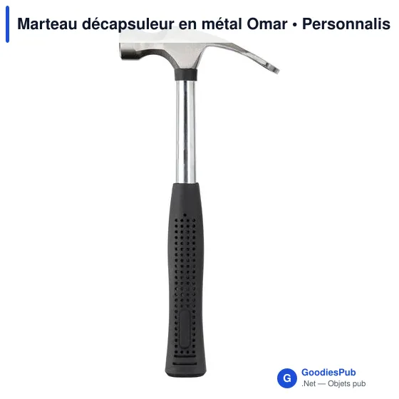 Marteau décapsuleur en métal Omar - Image 1