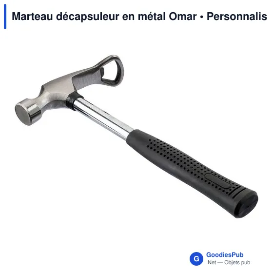Marteau décapsuleur en métal Omar - Image 2