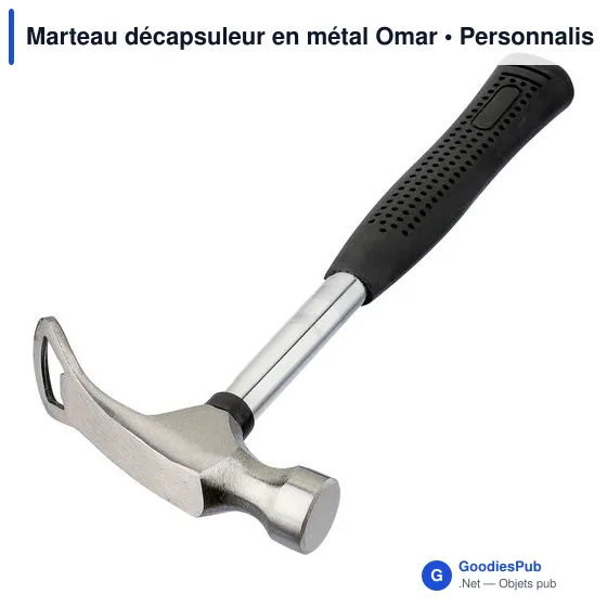 Marteau décapsuleur en métal Omar - Image 3