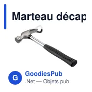Marteau décapsuleur en métal Omar - Miniature 5