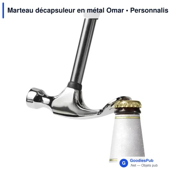 Marteau décapsuleur en métal Omar - Image 6