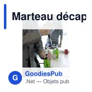 Marteau décapsuleur en métal Omar - Miniature 7
