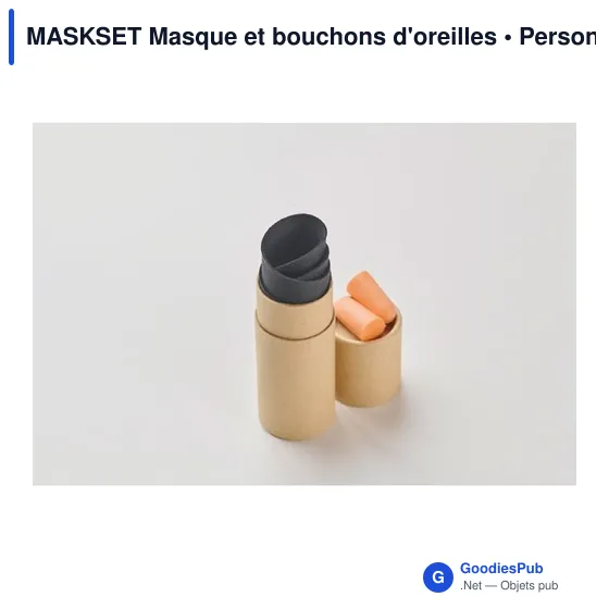 MASKSET Masque et bouchons d'oreilles - Image 2