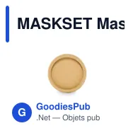 MASKSET Masque et bouchons d'oreilles - Miniature 4