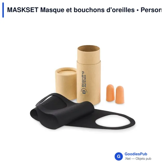 MASKSET Masque et bouchons d'oreilles - Image 5