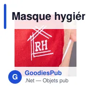 Masque hygiénique réutilisable personnalisable avec logo - Miniature 11