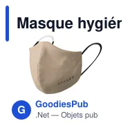 Masque hygiénique réutilisable personnalisable avec logo - Miniature 12