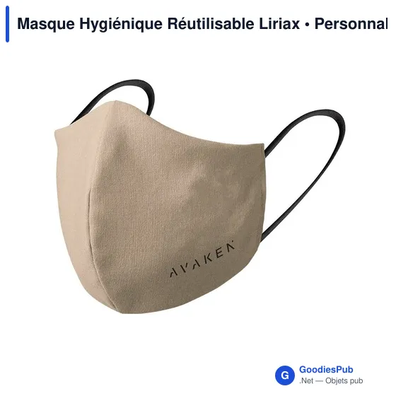 Masque hygiénique réutilisable personnalisable avec logo - Image 12