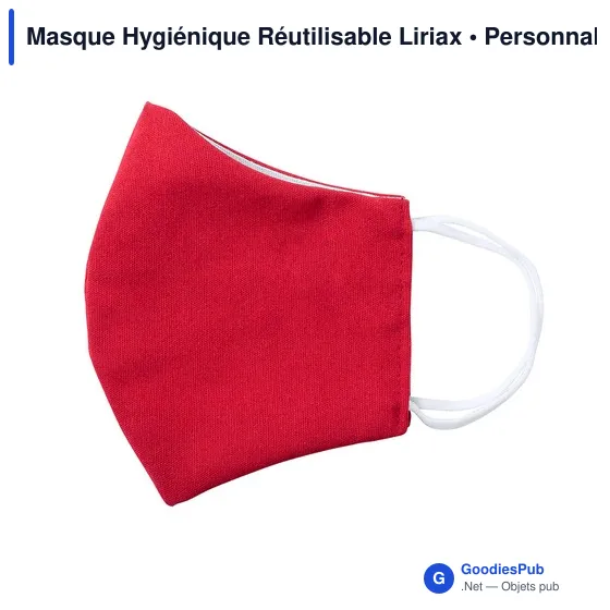 Masque hygiénique réutilisable personnalisable avec logo - Image 4