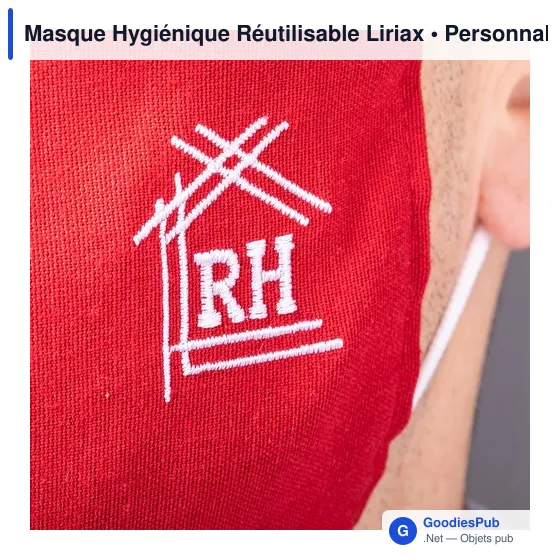 Masque hygiénique réutilisable personnalisable avec logo - Image 5