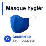 Masque hygiénique réutilisable personnalisable avec logo - Miniature 7