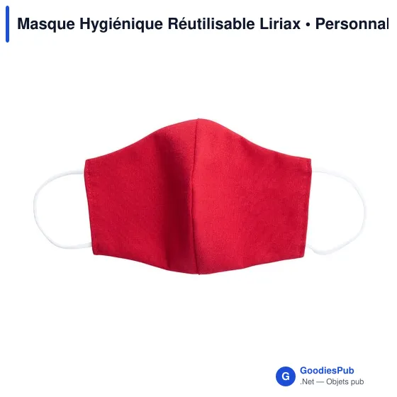 Masque hygiénique réutilisable personnalisable avec logo - Image 9