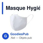 Masque hygiénique réutilisable personnalisable avec logo - Liriax - Miniature 4