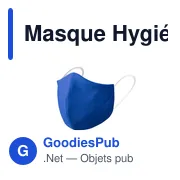 Masque hygiénique réutilisable personnalisable avec logo - Liriax - Miniature 5