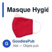 Masque hygiénique réutilisable personnalisable avec logo - Liriax - Miniature 6