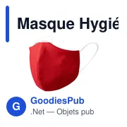 Masque hygiénique réutilisable personnalisable avec logo - Liriax - Miniature 7