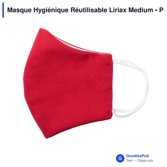 Masque hygiénique réutilisable personnalisable avec logo - Liriax - Image 9