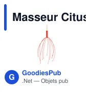Masseur Citus personnalisable avec logo pour entreprises - Miniature 1