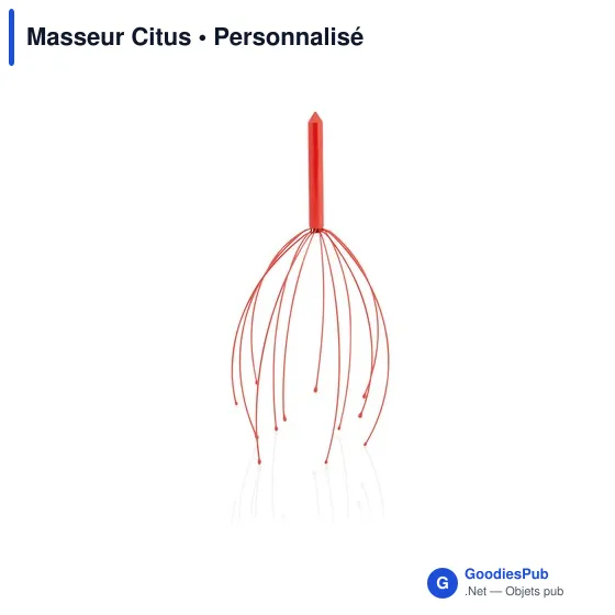 Masseur Citus personnalisable avec logo pour entreprises - Image 1