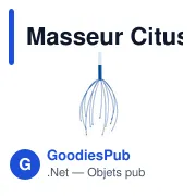 Masseur Citus personnalisable avec logo pour entreprises - Miniature 3