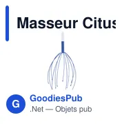 Masseur Citus personnalisable avec logo pour entreprises - Miniature 4