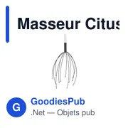 Masseur Citus personnalisable avec logo pour entreprises - Miniature 7