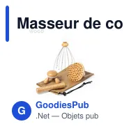 Masseur de cou personnalisable avec logo pour entreprises - Miniature 1