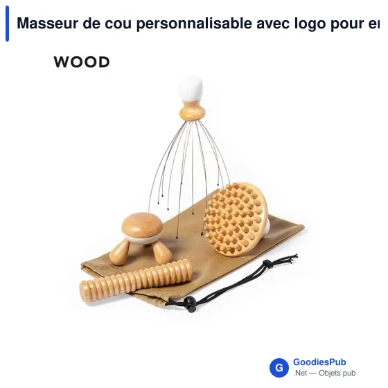 Masseur de cou personnalisable avec logo pour entreprises - Image 1