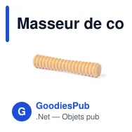 Masseur de cou personnalisable avec logo pour entreprises - Miniature 11
