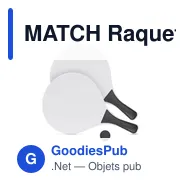 MATCH Raquette plage - Miniature 1