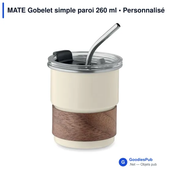 MATE Gobelet simple paroi 260 ml - Image 1