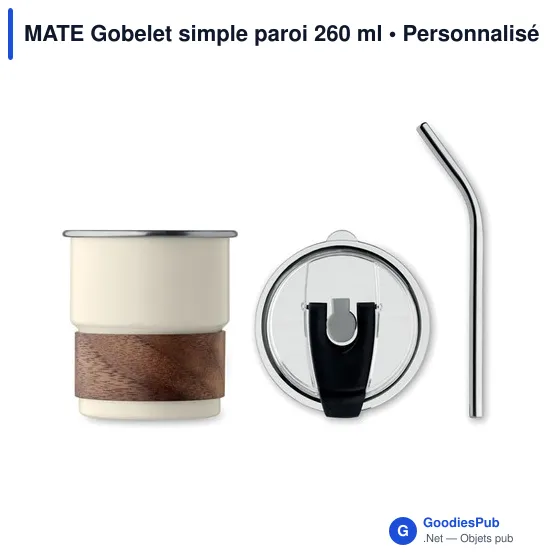 MATE Gobelet simple paroi 260 ml - Image 2