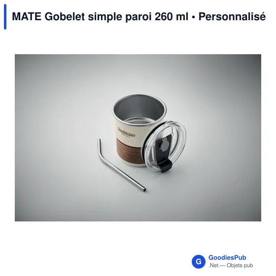 MATE Gobelet simple paroi 260 ml - Image 5