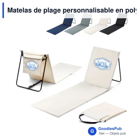 Matelas de plage personnalisable en polyester avec logo - InSideOut