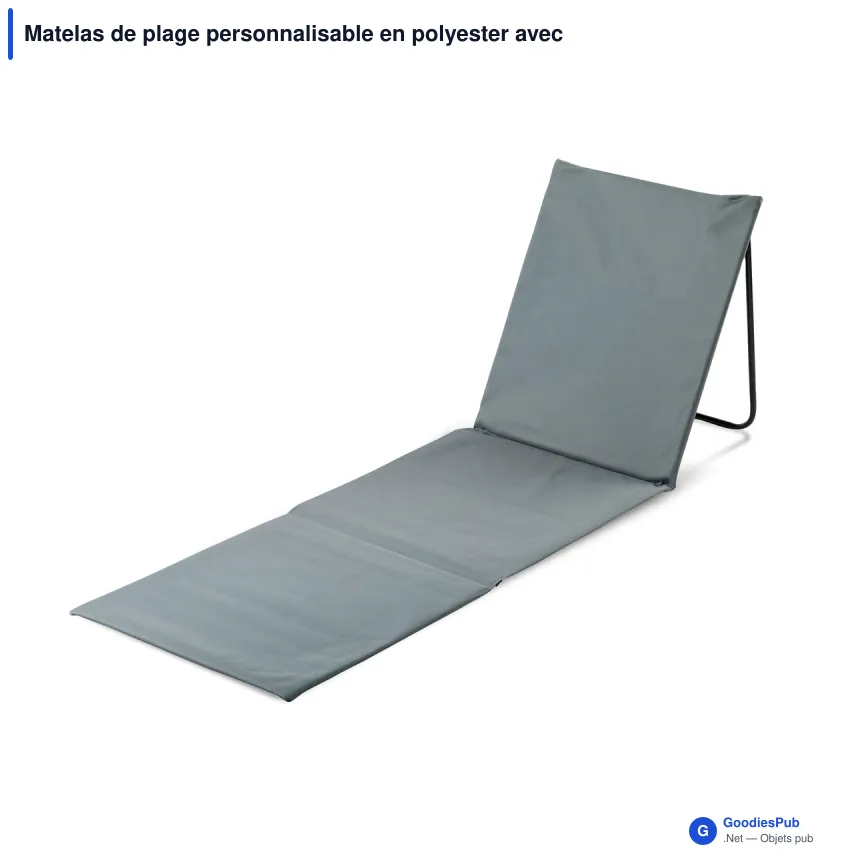 Matelas de plage personnalisable en polyester avec logo - InSideOut - Image 3
