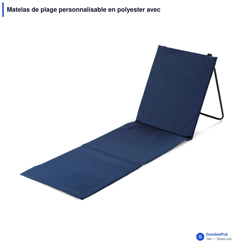 Matelas de plage personnalisable en polyester avec logo - InSideOut - Image 4