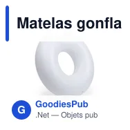 Matelas gonflable personnalisable Donutk avec logo - Miniature 2