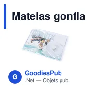 Matelas gonflable personnalisable Donutk avec logo - Miniature 3
