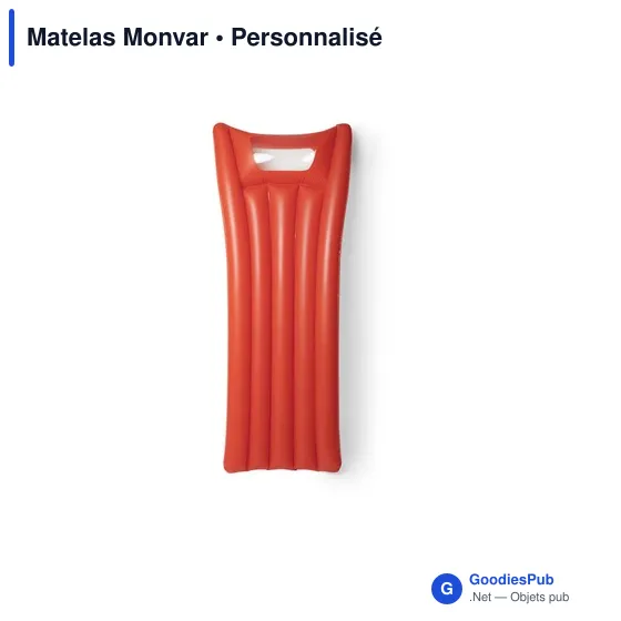 Matelas gonflable personnalisable Monvar avec logo - Image 1