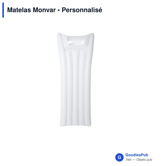Matelas gonflable personnalisable Monvar avec logo - Image 4