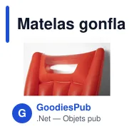 Matelas gonflable personnalisable Monvar avec logo - Miniature 9