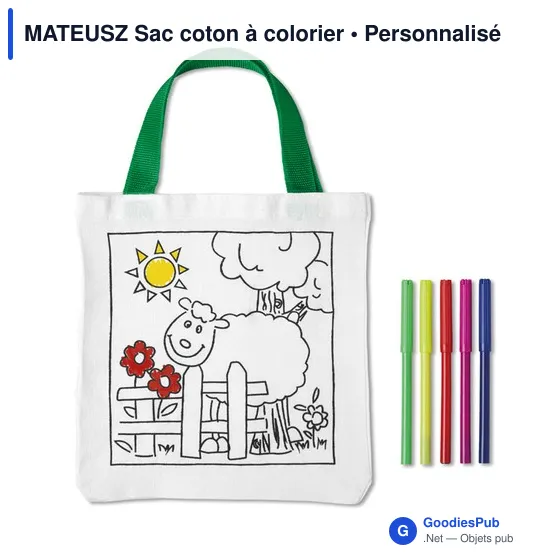 MATEUSZ Sac coton à colorier - Image 3