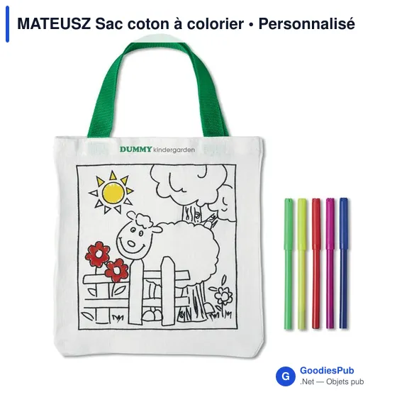 MATEUSZ Sac coton à colorier - Image 4