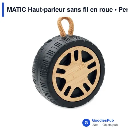 MATIC Haut-parleur sans fil en roue