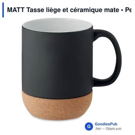 MATT Tasse liège et céramique mate