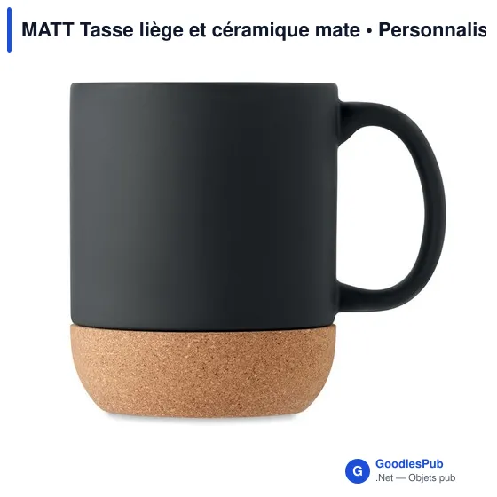MATT Tasse liège et céramique mate - Image 2