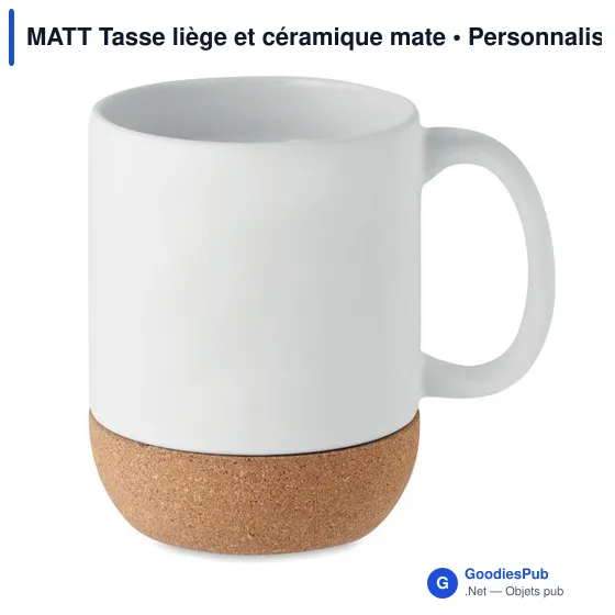 MATT Tasse liège et céramique mate - Image 5