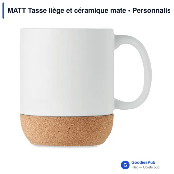 MATT Tasse liège et céramique mate - Image 6